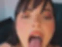 Sucking a dildo while I apply oil to my body and play with you.
