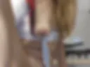 Black dildo in pussy
