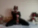 Needy black suit pup strokes and cums