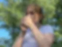 Smoking and jerking off my clit in the wild.