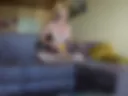 Nude Yoga on the sofa