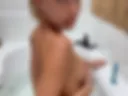 Fingering my ass in the bath