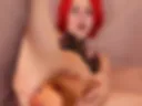 DP with big dildo
