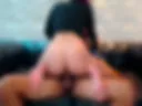 Amateur slut with fat ass having Anal riding on a thick cock.