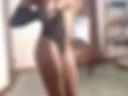 Ebony dildo dance