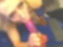 omg she spit on his dick?! dildo blowjob video with long spit string