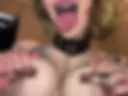 Ahegao  play saliva  clamps on nipples