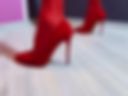 Stockings heels leather