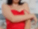 Masturbation in red lingerie