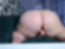 Pussy jumping on a cock with an anal plug in my ass