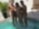 I give my boys a nice handjob in the pool