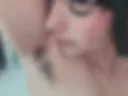 Valeri licks her hairy and stinky armpits