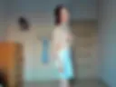 My shy dance in skirt and hand bra