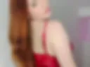 in red lingerie