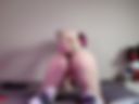 Puppy plays with his ass