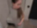 I caught Alina masturbating and fucked her hard in the hallway.