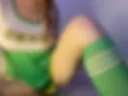 He saw our cheerleader fucking herself with pom-poms, got turned on, and helped her come with his dick