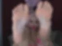 Lots of drool. Show me your feet, lick your toes.