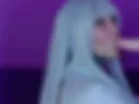 Sucking dildo with cum