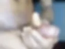 I traveled so he gave his big dick handjob😱😍