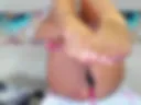 Foot job rubing dildo between foot