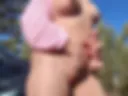 Outside, play with ass