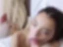 Big dick is choking me with lots of saliva!!