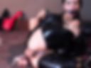 Gagged with my buttplug and machine and domi toy hard fuck and squirt