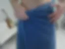 shower towel tease and reveal