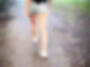 Naked walk with NEW TITS!