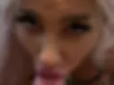 Blonde sucks Cock and i cum on her huge tits