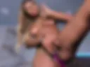 Fingering pussy while standing