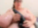 hand under boob and stroking