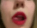I GIVE A SLOBBERY BLOWJOB WITH RED LIPS