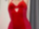 Tease moments in red sexy outfit