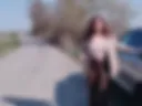 pussy fucking in the car on the road 2
