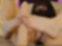 Playfully I stroke my penis with my feet and slap my pussy.