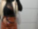 Open legs show in sexy black nylons