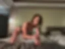 jumping on a rubber dick
