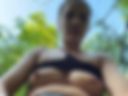 Creamy pussy in forest