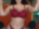 Twerk in red linjerie