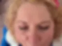 Bunny sucks cock