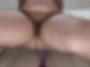 I am fucking myself with a small dildo against the door