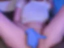 Fingering my pussy in latex gloves