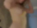 Double penetration, trying to close a big dildo in the ass