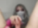 a dildo inside me...