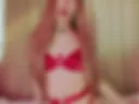 Anal plug and dildo doggy style