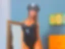 Hot  police  Officer mirror tease