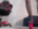 blowjob on the floor in high heels