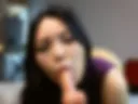 POV sloppy dildo blowjob short video
